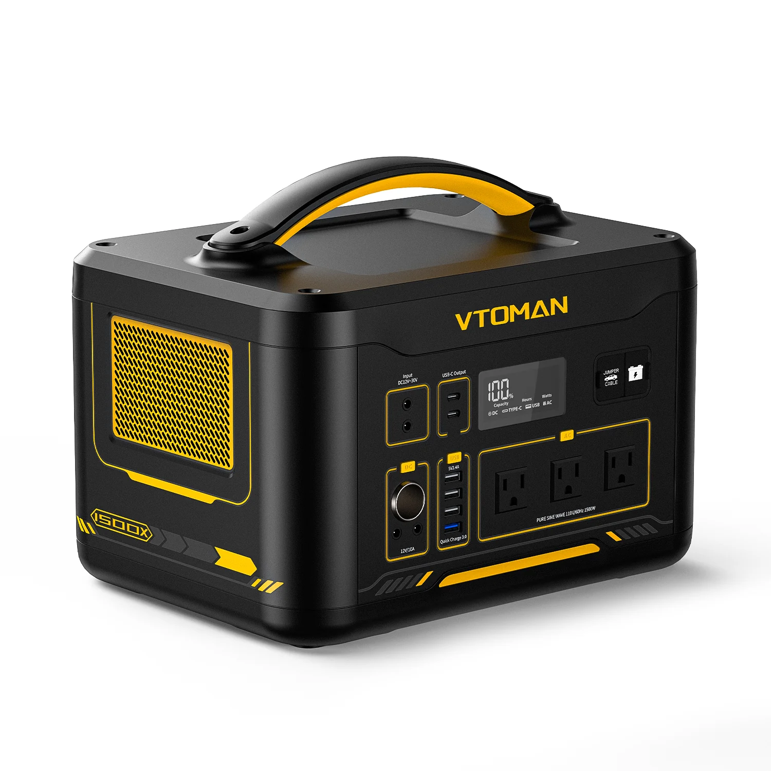 VTOMAN Jump 1500W/2376Wh with 200W Solar Panel - Image 3