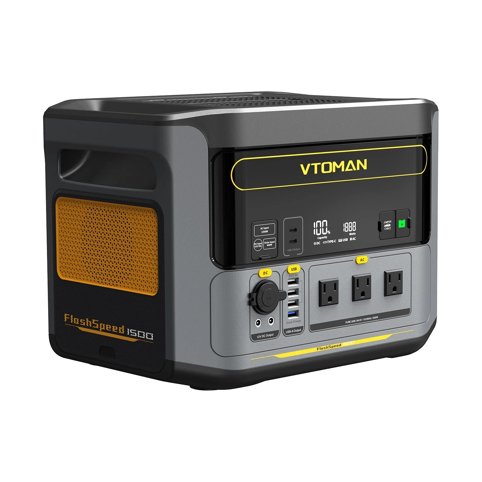 VTOMAN FlashSpeed 1500/3096Wh with 200W Pro Solar Panel - Image 4