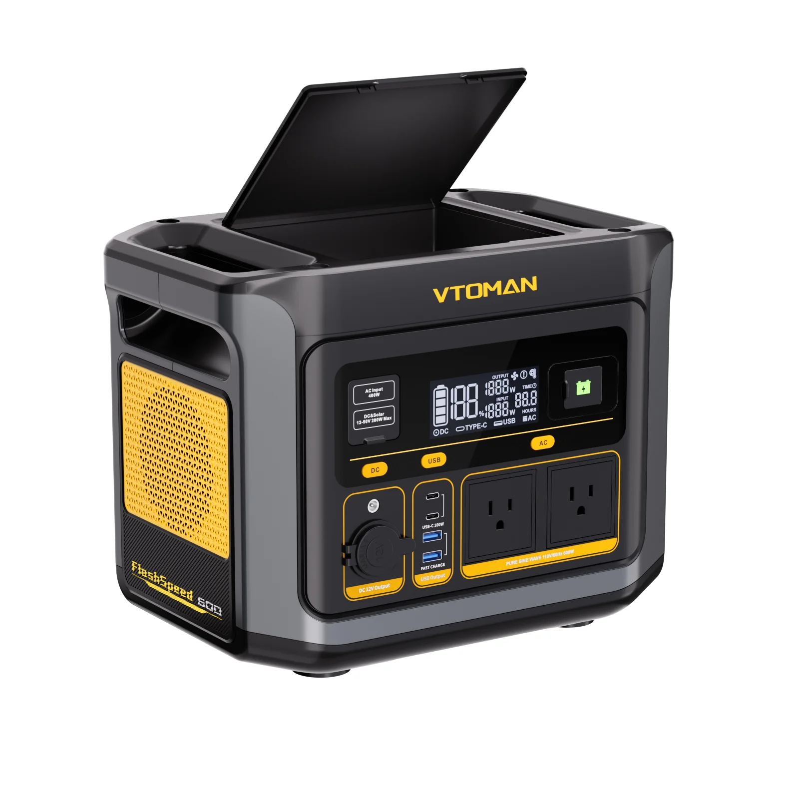 VTOMAN FlashSpeed 600 with 1548Wh Extra Battery - Image 3