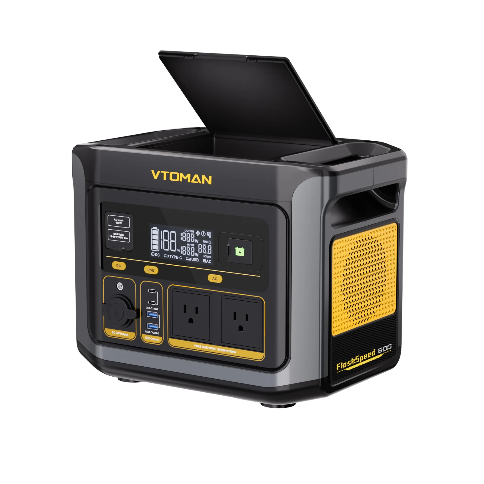 VTOMAN FlashSpeed 600 with 1548Wh Extra Battery - Image 4
