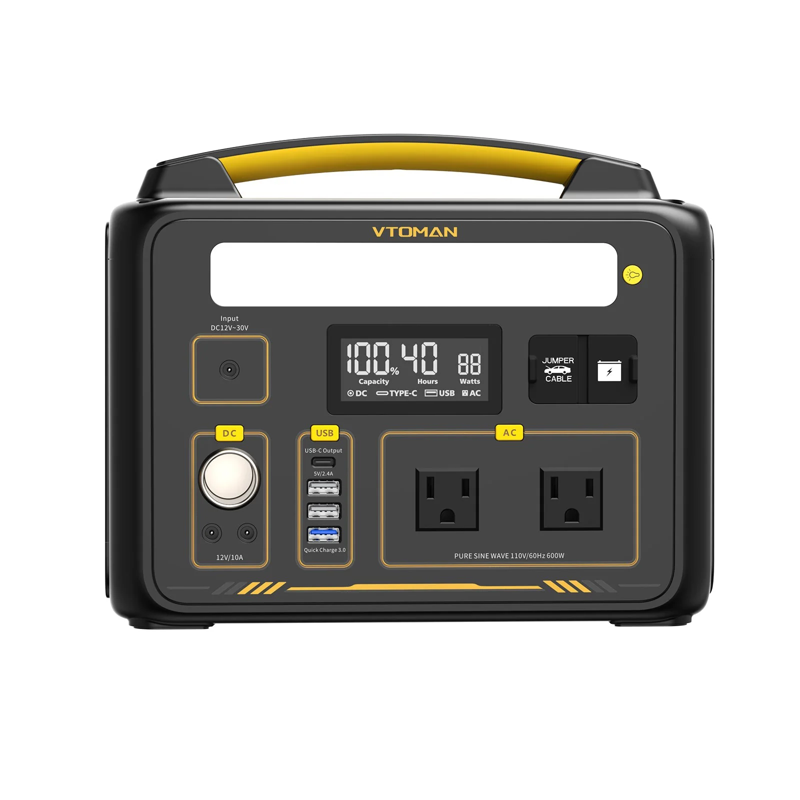 VTOMAN Jump 600X Portable Power Station - Image 3