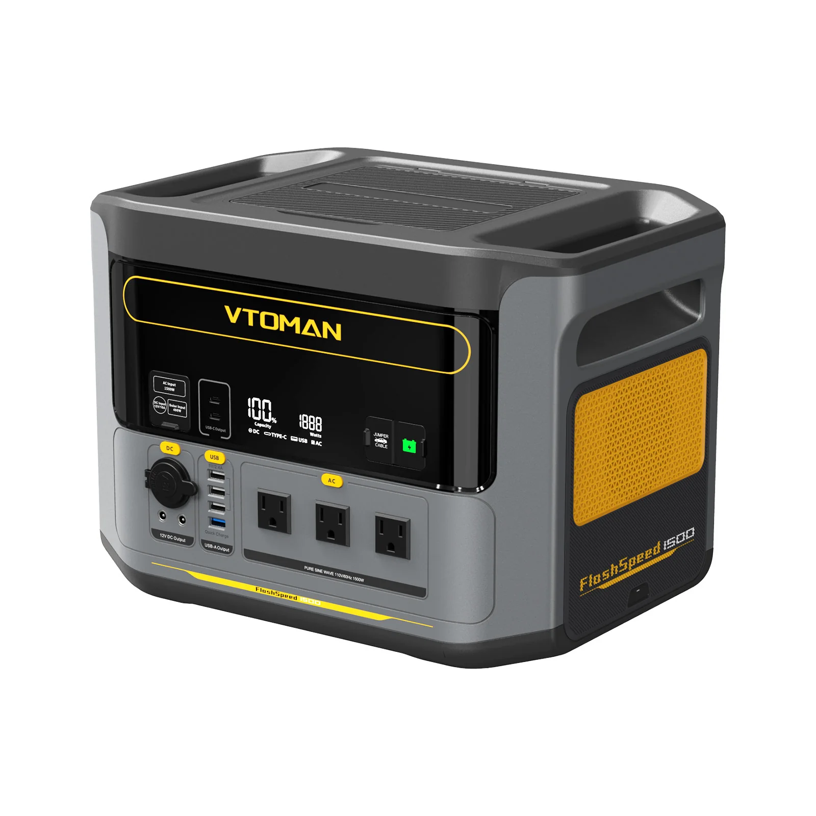 VTOMAN FlashSpeed 1500 Portable Power Station - Image 4