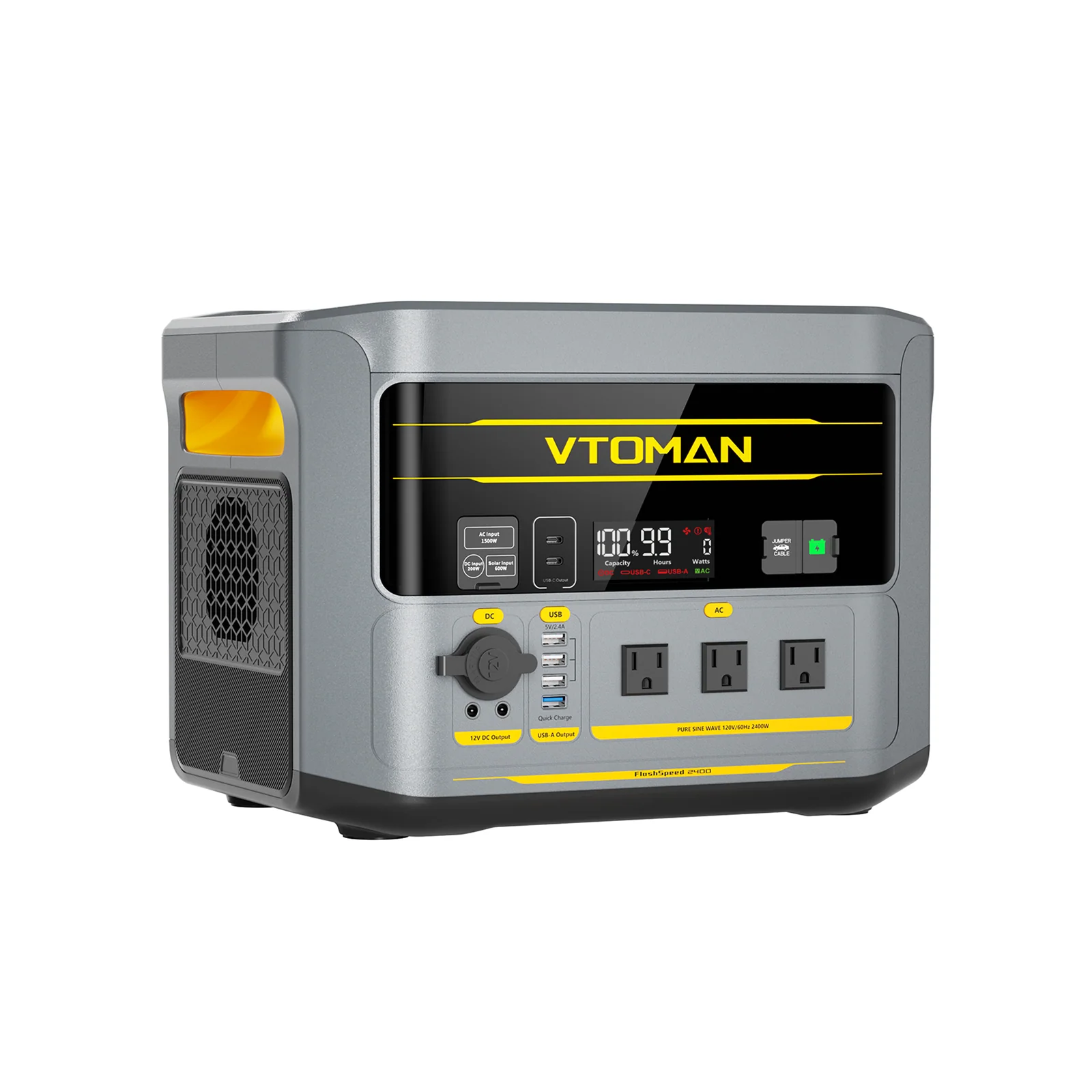 VTOMAN FlashSpeed 2400 with 400W Solar Panel - Image 5