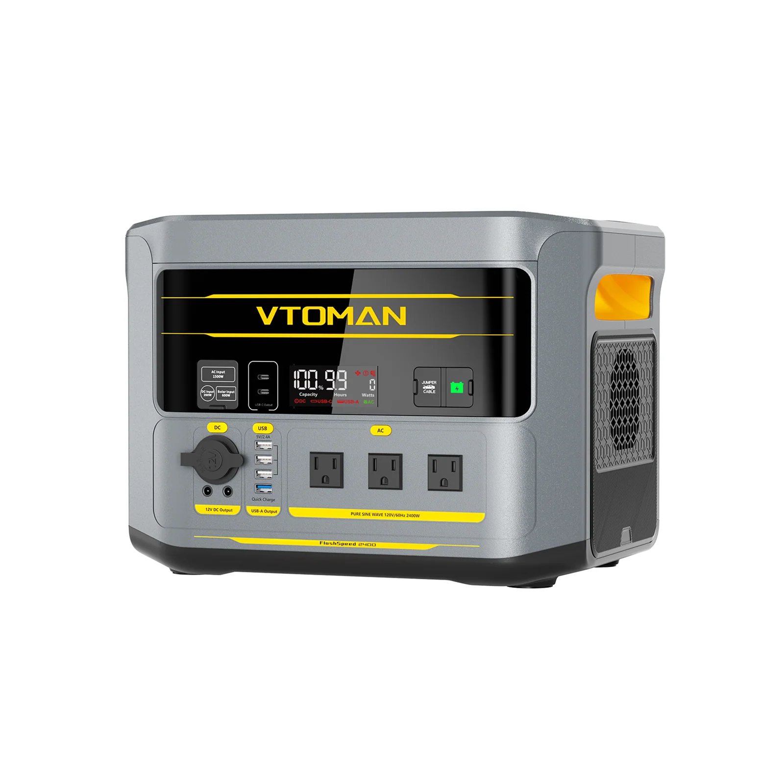 VTOMAN FlashSpeed 2400 with 400W Solar Panel - Image 7