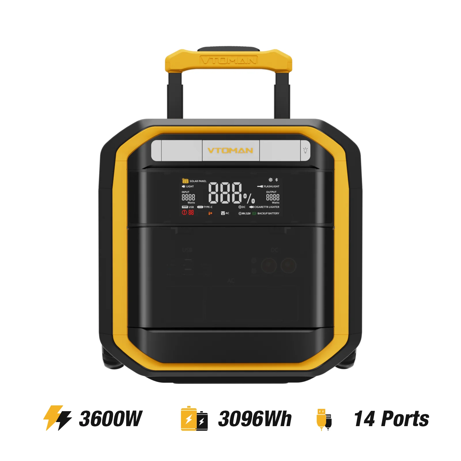 VTOMAN FlashSpeed Pro 3600 Portable Power Station - Image 3