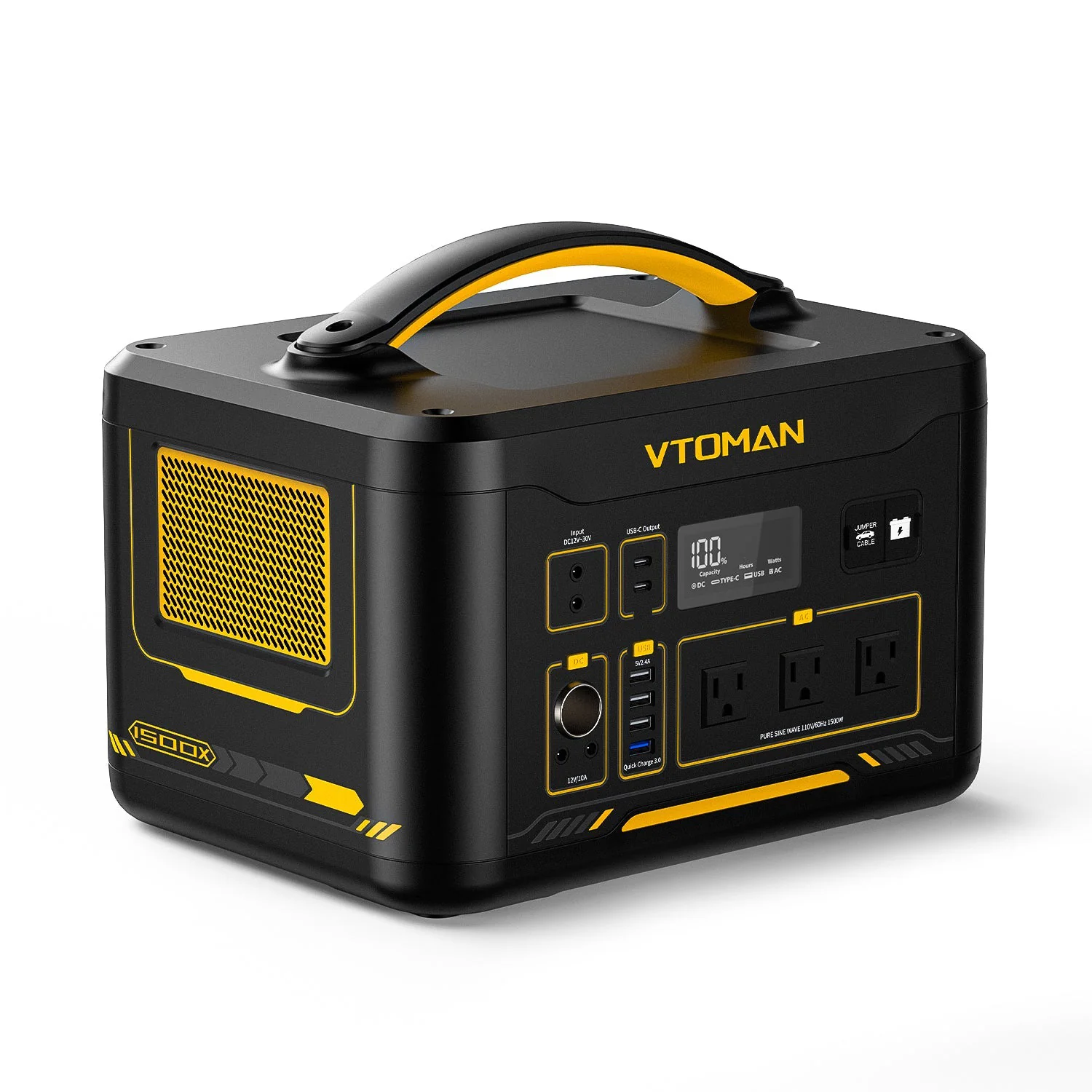 VTOMAN Jump 1500X with 200W Solar Panel - Image 3
