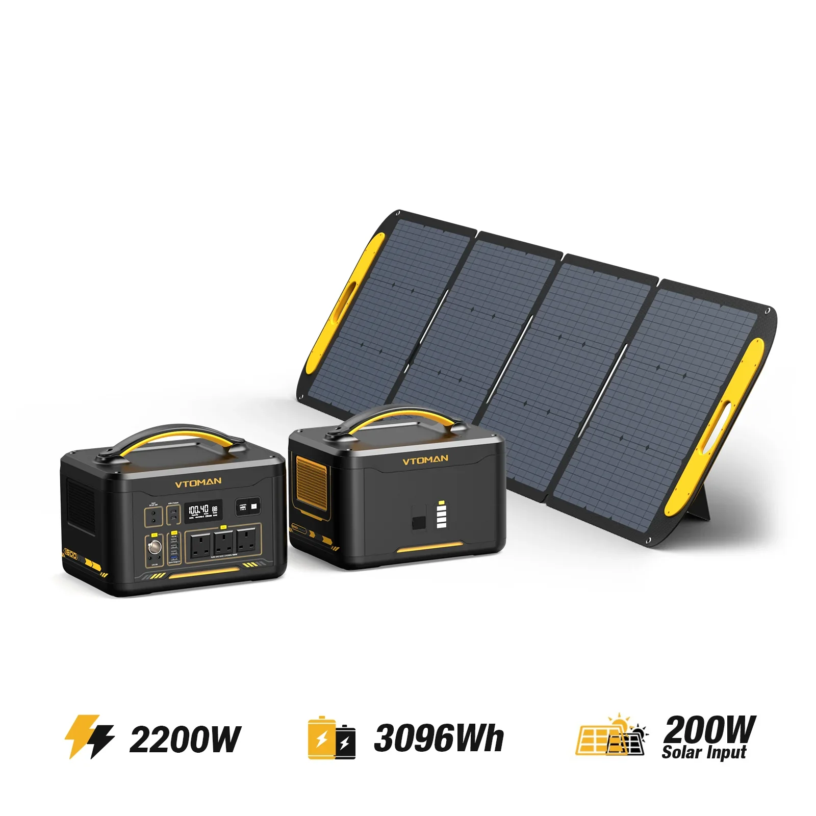VTOMAN Jump 1800/3096Wh with 200W Solar Panel - Image 10